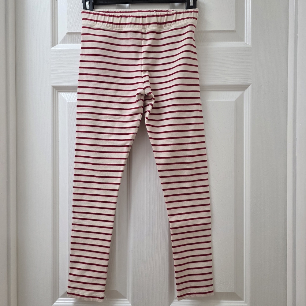 Hanna Andersson Red and White Striped Leggings